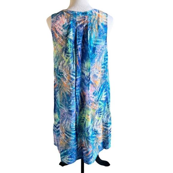 Tori Richards Honolulu 100% Silk Hawaiian Shift Dress Size 4 - Picture 3 of 6